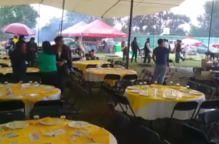 Se les aguó festival de paellas en Apetatitlan