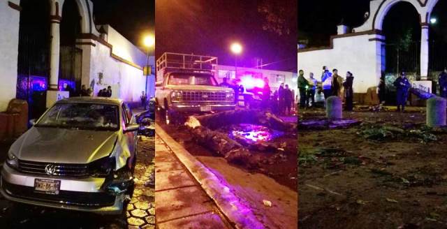 Fuerte lluvia provocó daños en Chiautempan