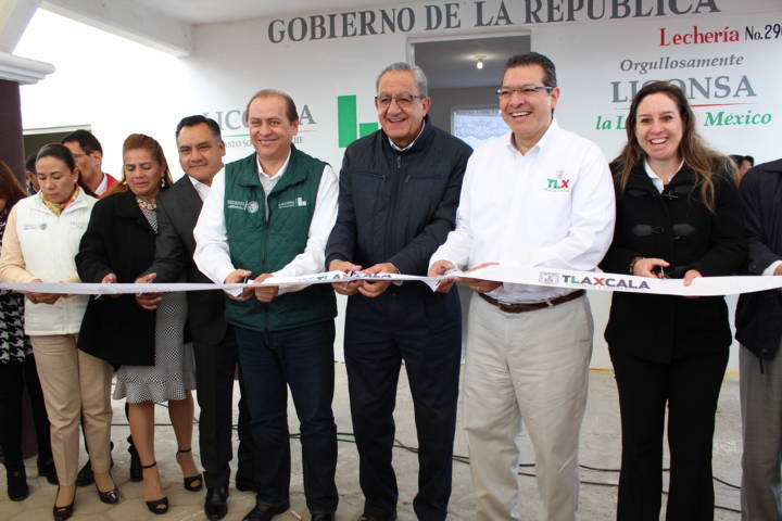 Se inaugura lechería de Liconsa en Agrícola de Dolores Tetla de la Solidaridad