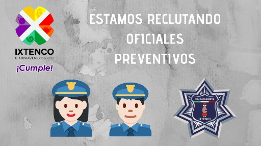 Continúa reclutamiento de elementos policiacos en Ixtenco