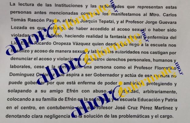 Suspende la SEP a maestro violador, no permitirán agresiones hacia las alumnas