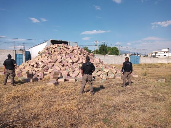 En cateo la PFM asegura más de dos mil cajas de pañales desechables en Tlaxcala