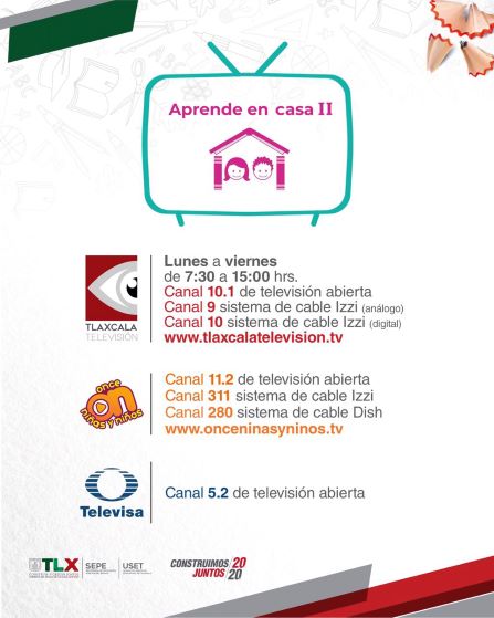 Tlaxcala Televisión se suma a las transmisiones de “Aprende en casa II”: SEPE