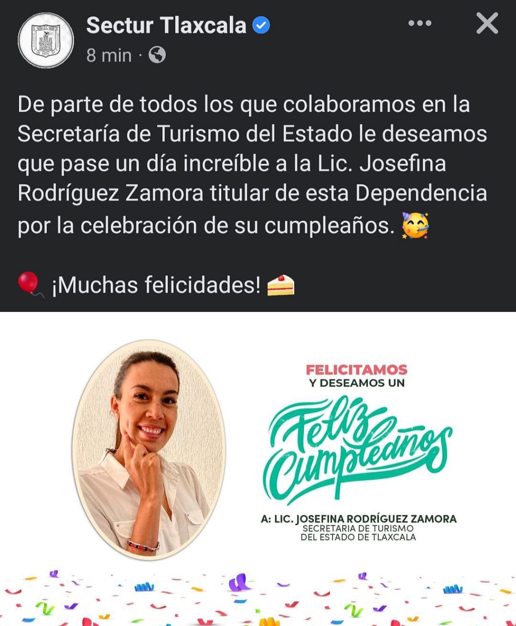 Titular de la SECTURE no quiso pasar por alto su cumple para ser apapachada