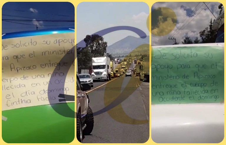 Cierran carretera México Veracruz a la altura de Calpulalpan por negligencia de la PGJE