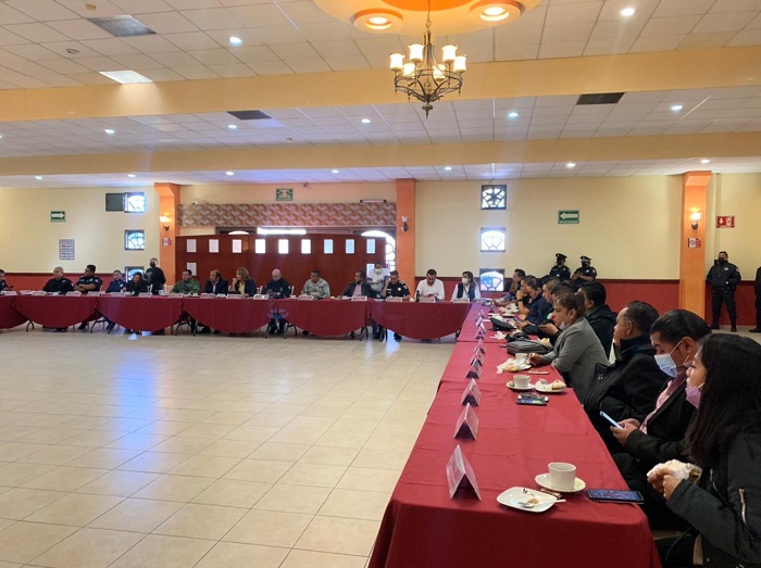 Tlaxcala capital acoge a presidentes municipales y mandos policiacos en reunión de seguridad