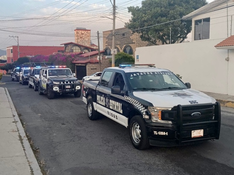 Realizan operativos interinstitucionales en Tlaxcala Capital para mantener la seguridad