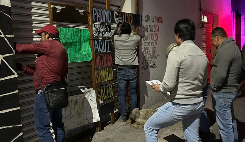 Clausuran establecimientos con venta de bebidas alcohólicas en Zacatelco que incumplen decreto