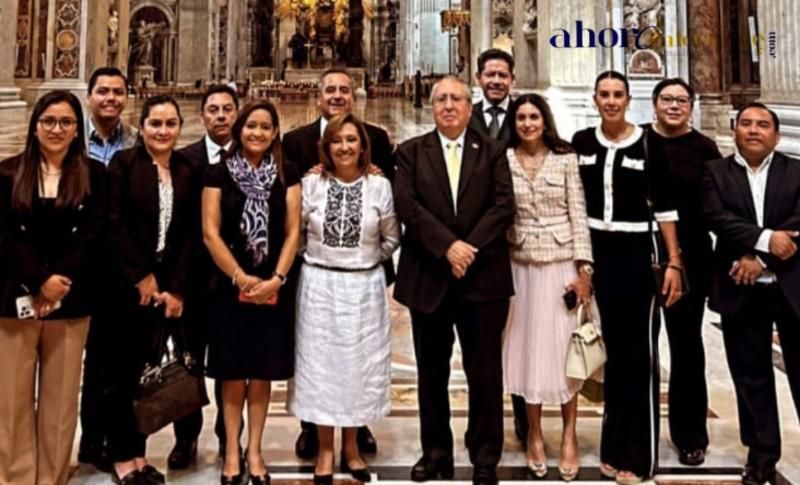 Revela Gobernadora Cuéllar que gastos de su hija y su ex chofer corrieron por su cuenta en su gira a Roma Italia
