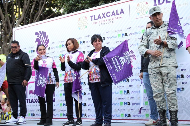 Tlaxcala Capital vive fiesta deportiva con medio maratón internacional