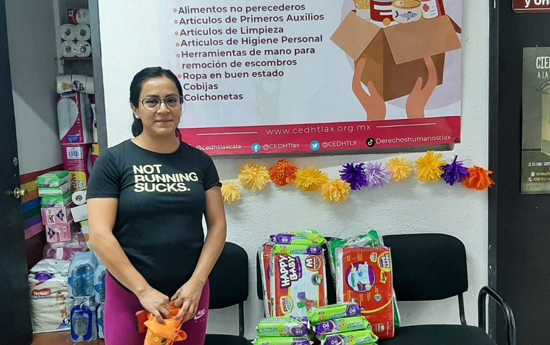 Mantiene CEDH abiertos Centros de Acopio para apoyar a damnificados de Acapulco