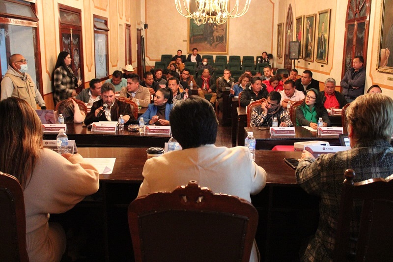 Realizan sesión extraordinaria integrantes del cabildo de Tlaxcala