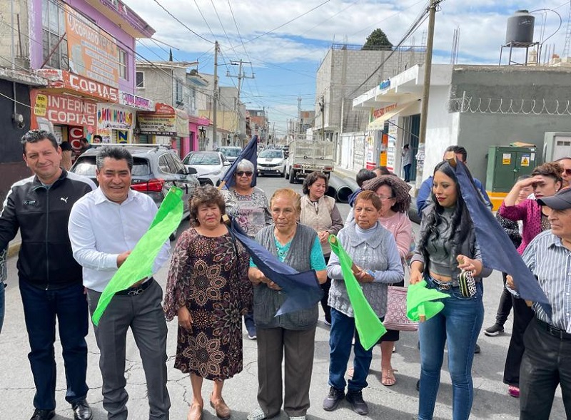 Avanza la rehabilitación integral de la avenida Libertad en cabecera municipal de Zacatelco