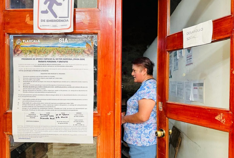 El Ayuntamiento de Zacatelco invita a productores agrícolas inscribirse al programa PAISA 2024