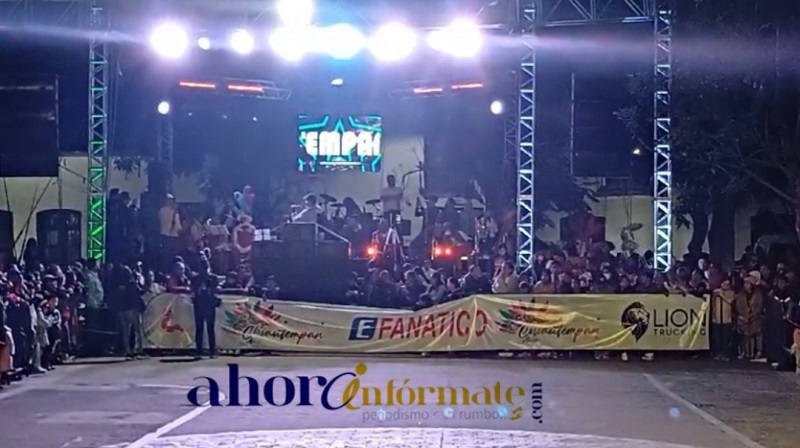 Candidato a Senador por el PVEM se promociona con evento de huehues para jalar adeptos