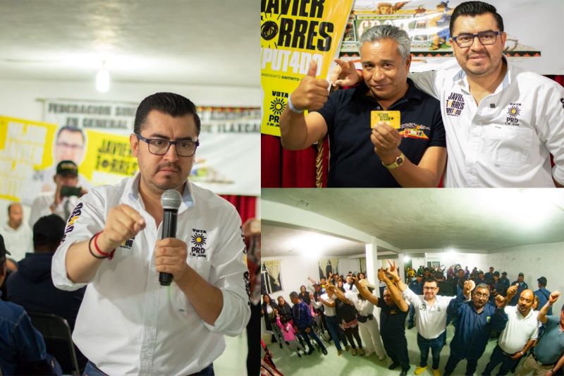 Integrantes de las CROM se suman al proyecto de Javier Torres Hernández