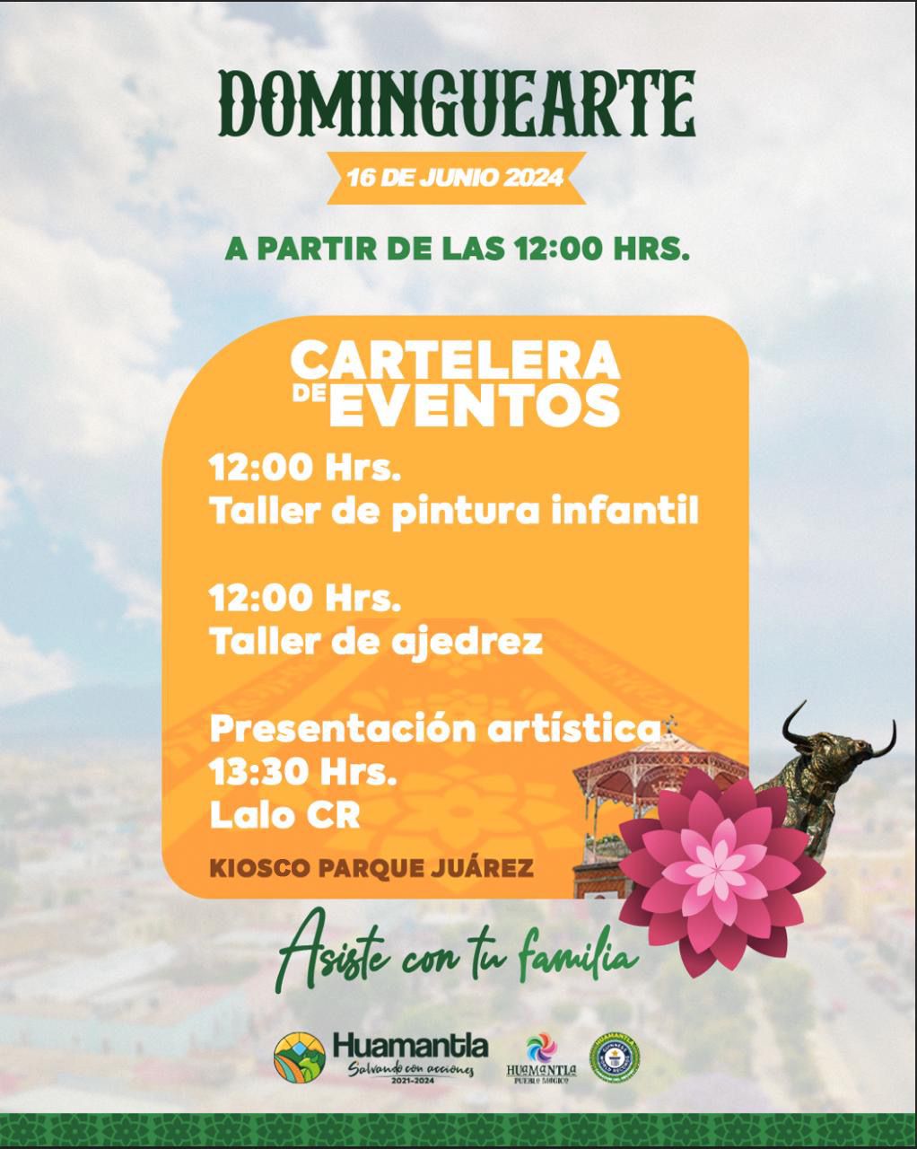 “Dominguearte” celebra el día del padre en Huamantla