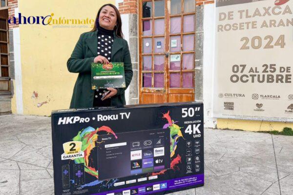 Gobierno de Huamantla premia a los ganadores del concurso de fachadas navideñas