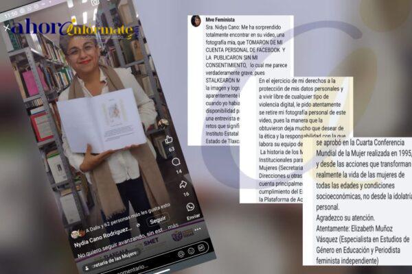 Nydia Cano es exhibida por andar de espía y robar identidad, para impulsar su “idolatría personal”