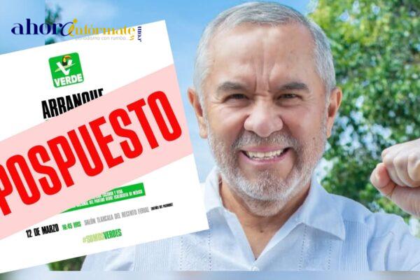 Suspenden unción de Sergio González en el PVEM, se queda chupando su dedo