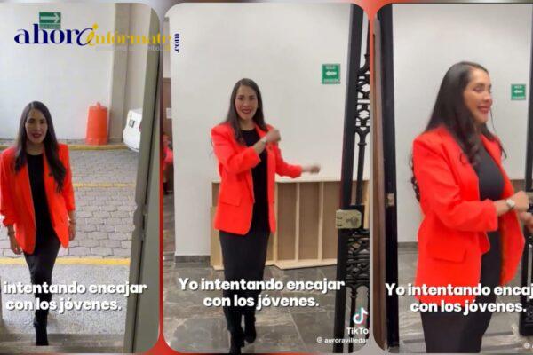 Diputada hace el ridículo, no tiene juventud, ni motricidad