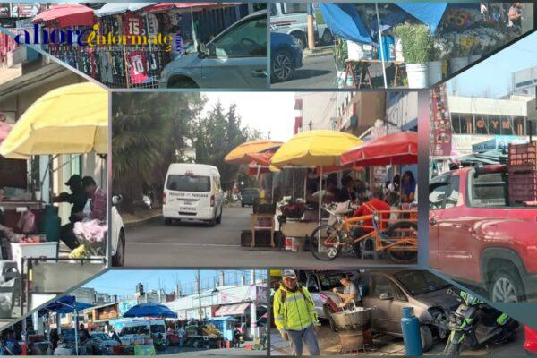 Apizaco convertido en un gran tianguis por incapacidad de Javier Rivera
