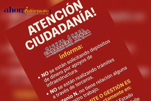 ¡Aguas!, falso gestor pide dinero a cambio de programas asistenciales