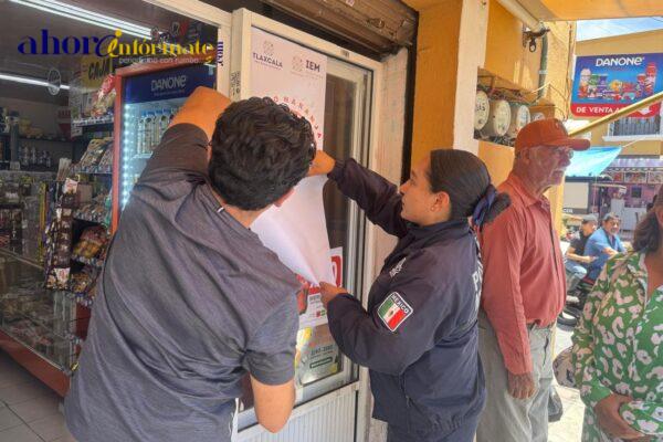 Tlaxco instala Puntos Naranja para apoyar a mujeres en situación de riesgo