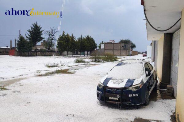 El Ayuntamiento de Huamantla desdeña fuerte granizada, dice que no hubo afectaciones