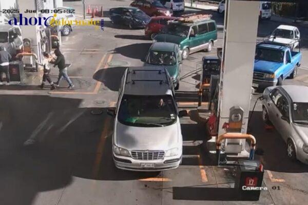 En el estado más pacífico asaltan gasolinera en Chiautempan con total impunidad