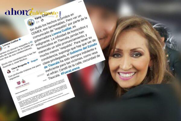 Tachan a la Gobernadora Lorena Cuéllar de “indolente, ineficiente y candil de la calle…”