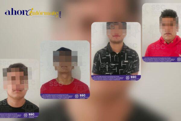 Asegura SSC a cinco sujetos por robo a casa habitación en Ixtacuixtla