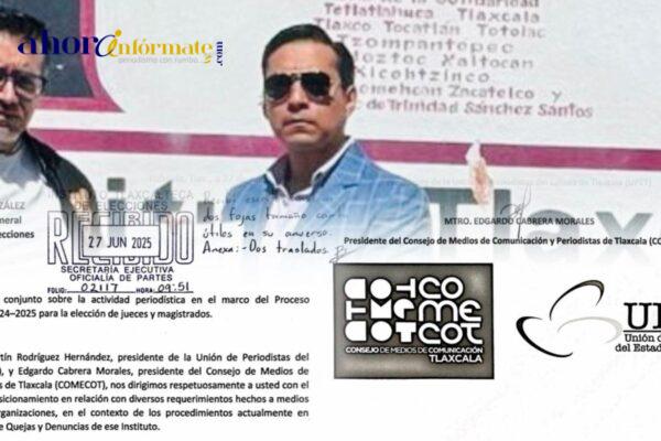 Formalizan UPET y COMECOT postura y petición ante el ITE por procedimientos contra medios