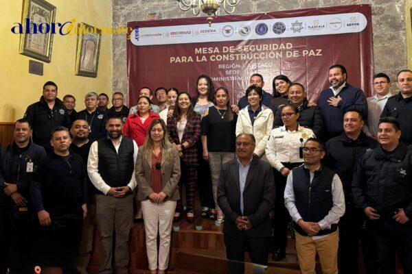 Tlaxco es sede de la Mesa de Seguridad por la Paz de la Región 1 del Estado de Tlaxcala