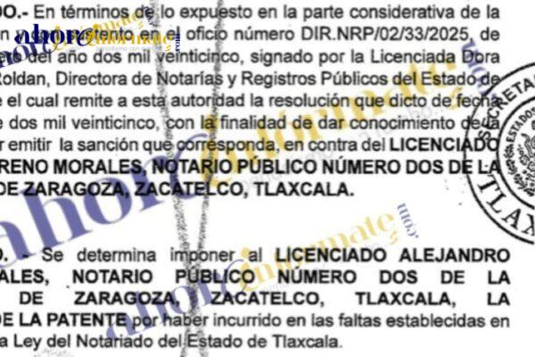 Gobierno de LCC inicia persecución contra notarios y les cancela patentes