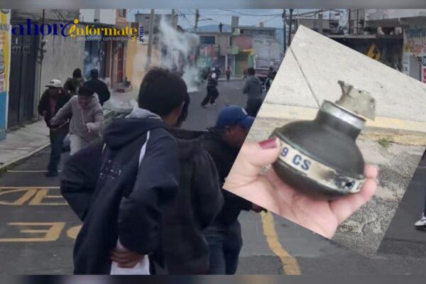 “Gracias Lorena Cuéllar por los gases lacrimógenos y violencia extrema”