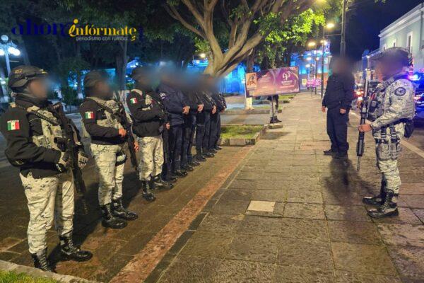 Guardia nacional y policía capitalina realizan operativo coordinado preventivo el fin de semana