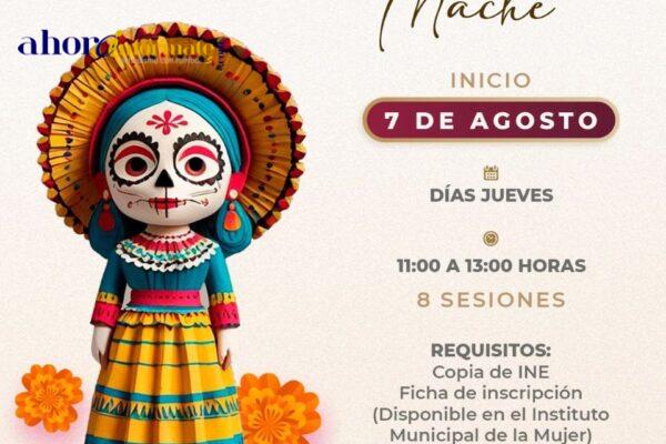 Invita ayuntamiento de Tlaxcala al curso gratuito para mujeres sobre la elaboración de catrinas de papel maché