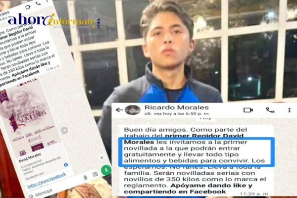 Inexperto regidor convoca a “chupar” y comer de todo