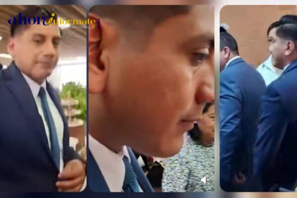 Muy “machito” con las mujeres, pero a la prensa le tiene miedo