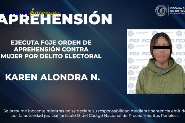 Mujer quemó paquetes electorales en Ixtenco y que la mandan a prisión