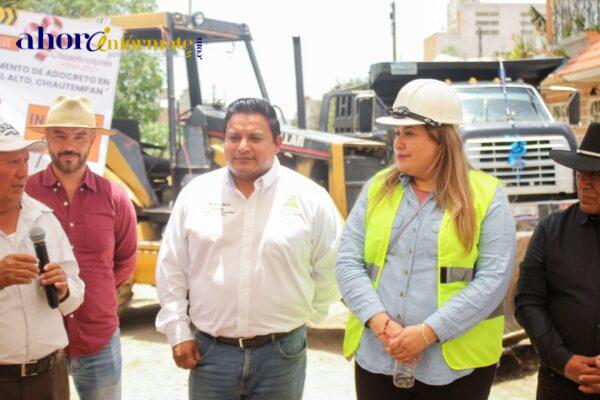 Blanca Angulo cumple compromisos de campaña y da inicio a obras en tres comunidades