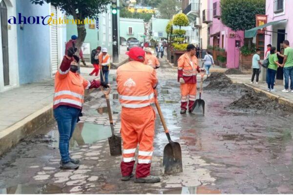 Ayuntamiento de Tlaxcala auxilió zonas afectadas por tormenta; prevé lluvias nuevamente