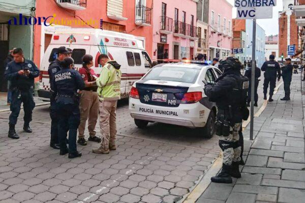 Atiende policía municipal reporte de detonaciones de arma de fuego en calle Miguel N. Lira