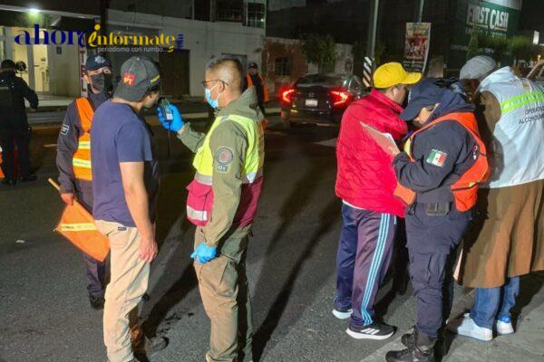 Con operativo de alcoholimetría policía capitalina protege integridad de conductores y tripulantes