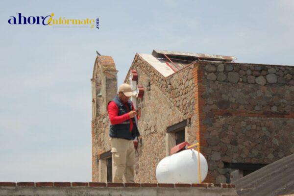 Supervisa Protección Civil tanques de gas en el Mercado Hidalgo de Chiautempan