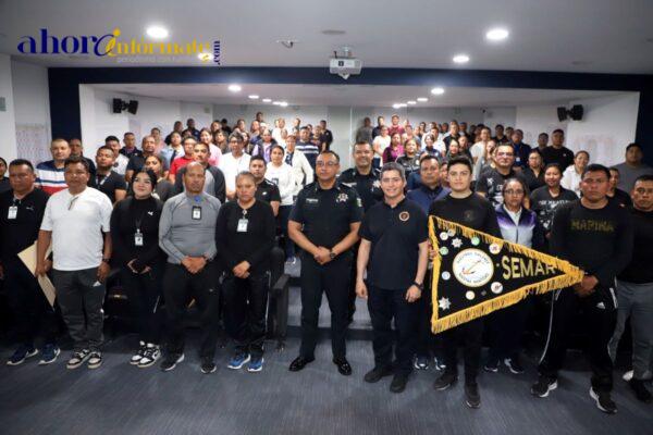 Personal de la SSC recibe curso de desarrollo personal e integración, impartido por la MARINA