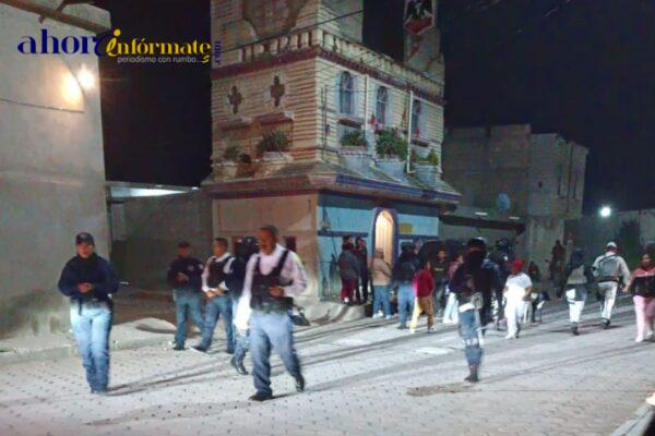 Por batallas campales, aplican operativo de disuasión en San José Xicohtencatl en Huamantla