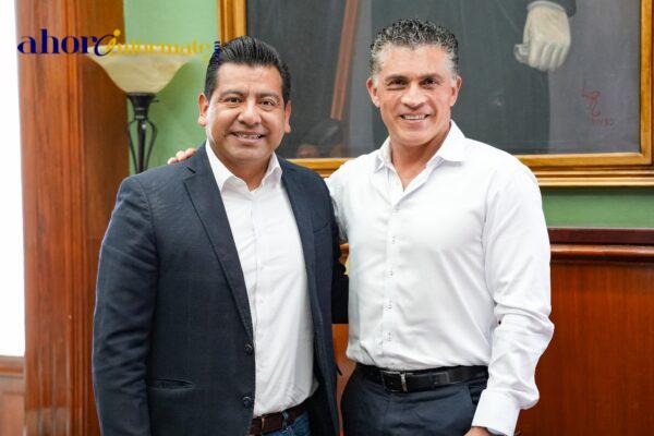 Celebra alcalde Alfonso Sánchez García reunión de trabajo con titular del FOMTLAX para impulsar acciones en favor de emprendedores