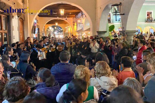 Las calles de Tlaxcala se llenaron de vida con la II Callejoneada virreinal organizada por el Ayuntamiento de Tlaxcala